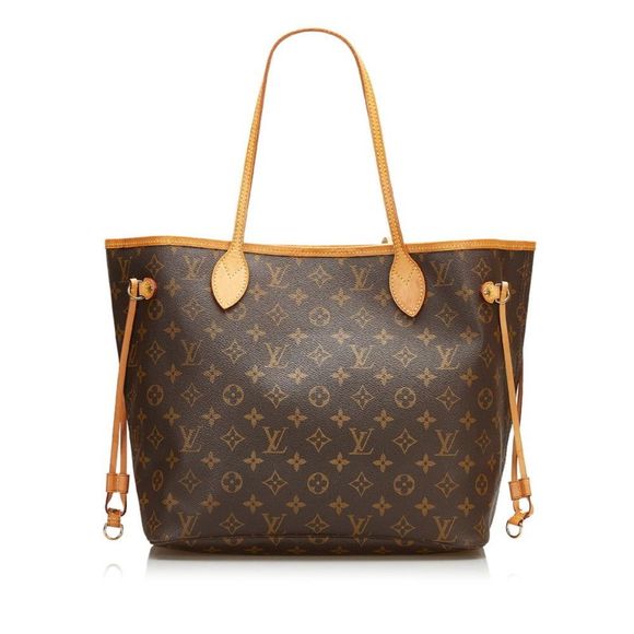 Louis Vuitton Tote Bag Neverfull Monogram Pvc Leather Brown MM Shoulder Bag - Picture 1 of 6